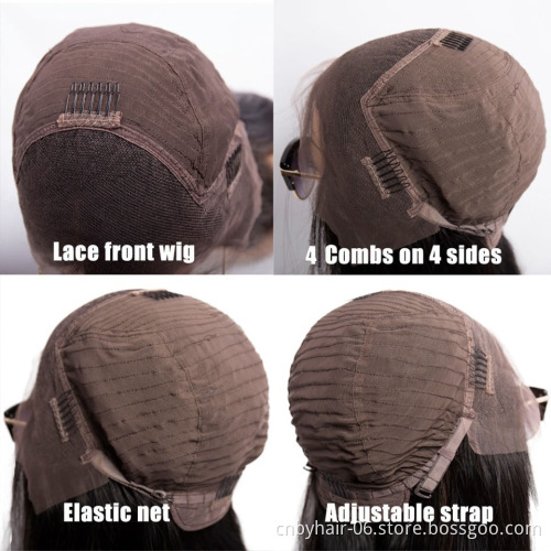 Lace Frontal Human Hair Wigs for Black Women wholesale Remy Brazilian Curly Lace Front Wig Pre-Plucked With Baby Hair